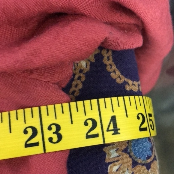 WHITE Stag Women’s Peasant Tunic Blouse Size 2X Coral Color Button Front - Picture 7 of 10